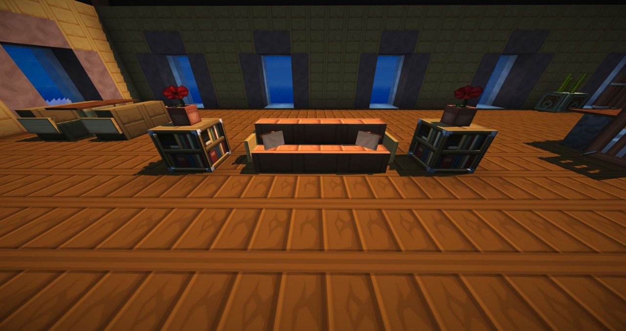 [showroom/template] Vanilla furniture for livingroom Minecraft 1.8.x