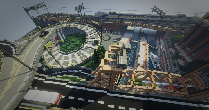 Highway ramp and infrastructures Minecraft Map