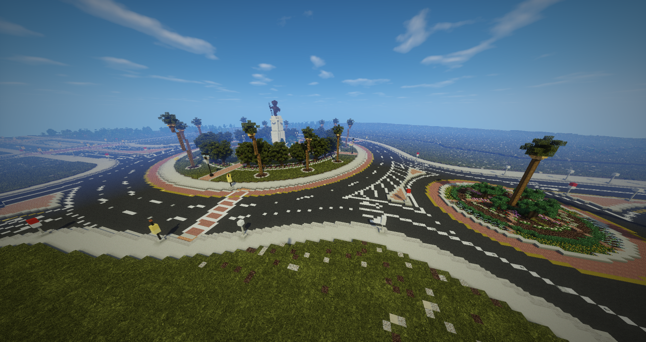 Union Square (Roundabout) - Santa Clara [OperationRealism] Minecraft Map