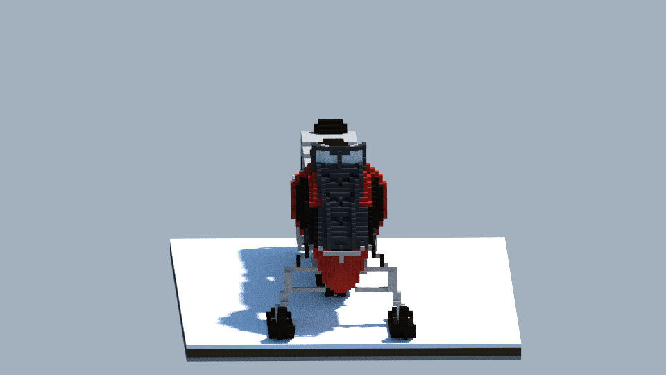 Giant Snowmobile in Minecraft Minecraft Map