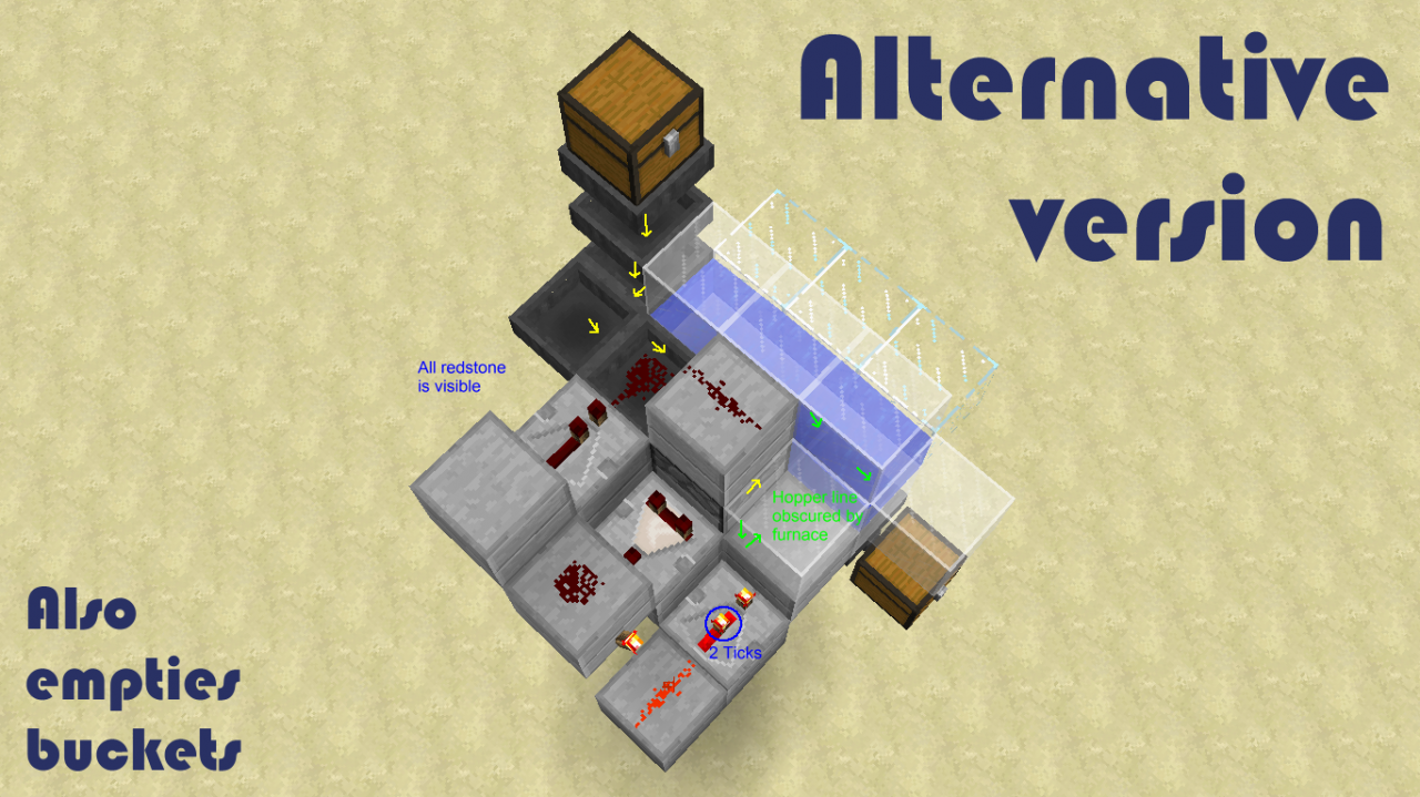 Automatic waterbucket filler Minecraft Map