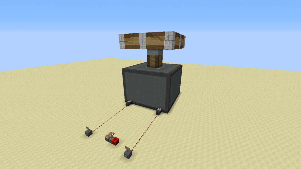 Working Giant Piston Minecraft Map