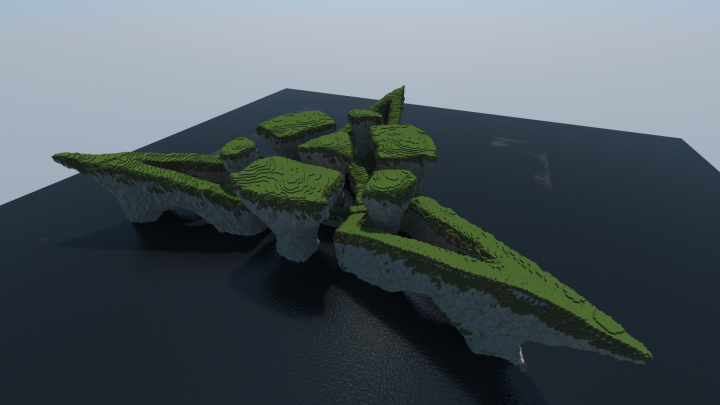 The landscape in the form of a pattern Minecraft Map