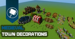 Medieval Town Decorations Tutorial Minecraft Map & Project