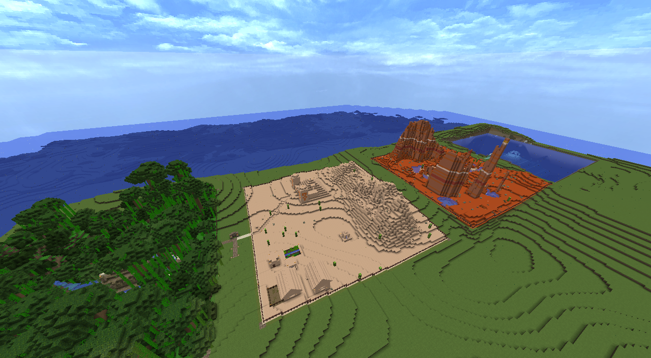 Texture pack and biome test world Minecraft Map