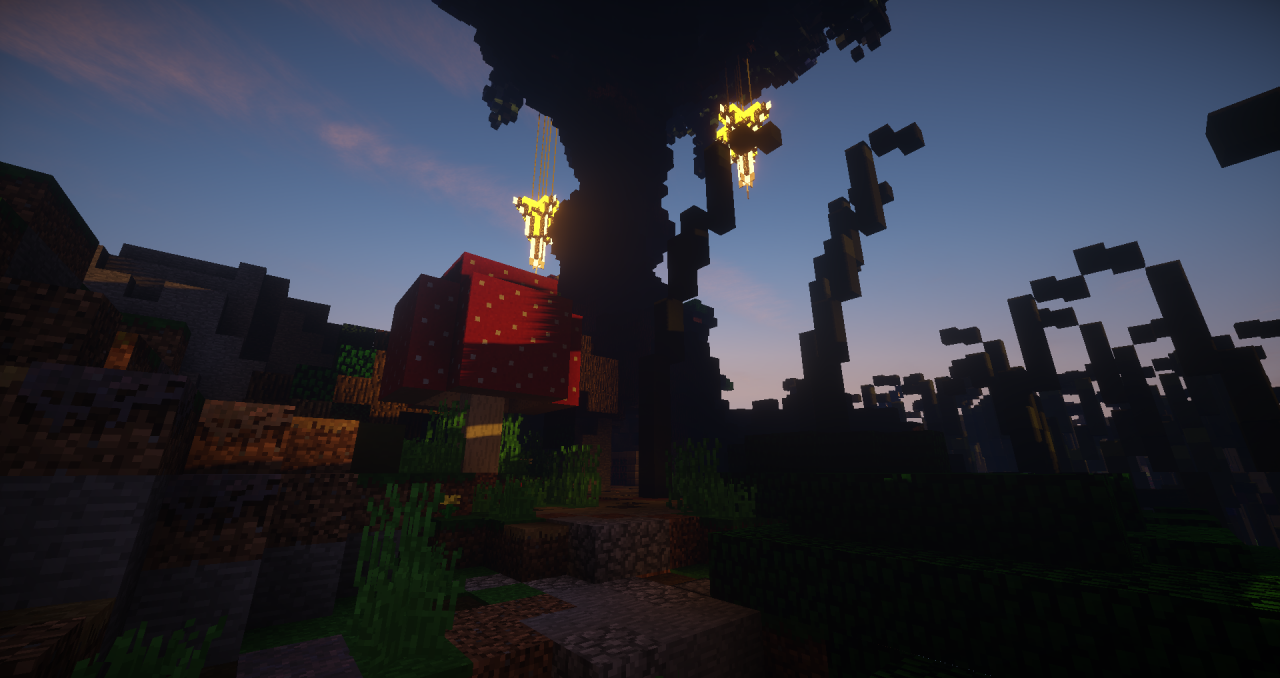 Survival Spawn in a Cave Minecraft Map