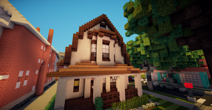 Historic Dutch Colonial Home Minecraft Map