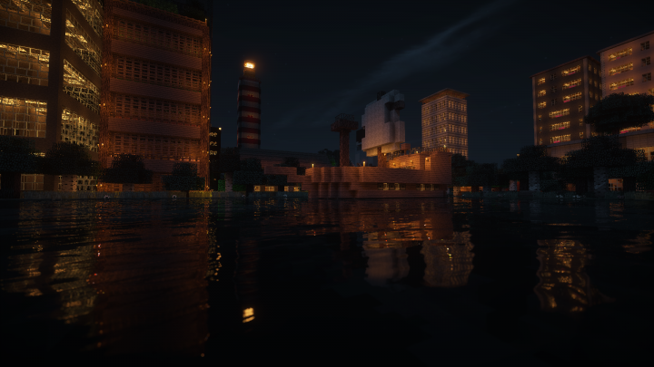 Fellowfare City bay at night