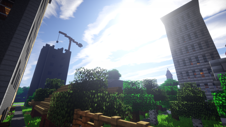 FF City with wrecking crane in the background