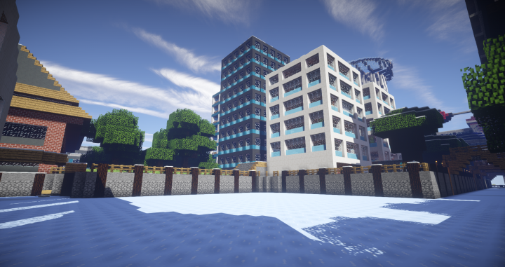 BAKED POTATOES CITY - SNOW VERSION Minecraft Map