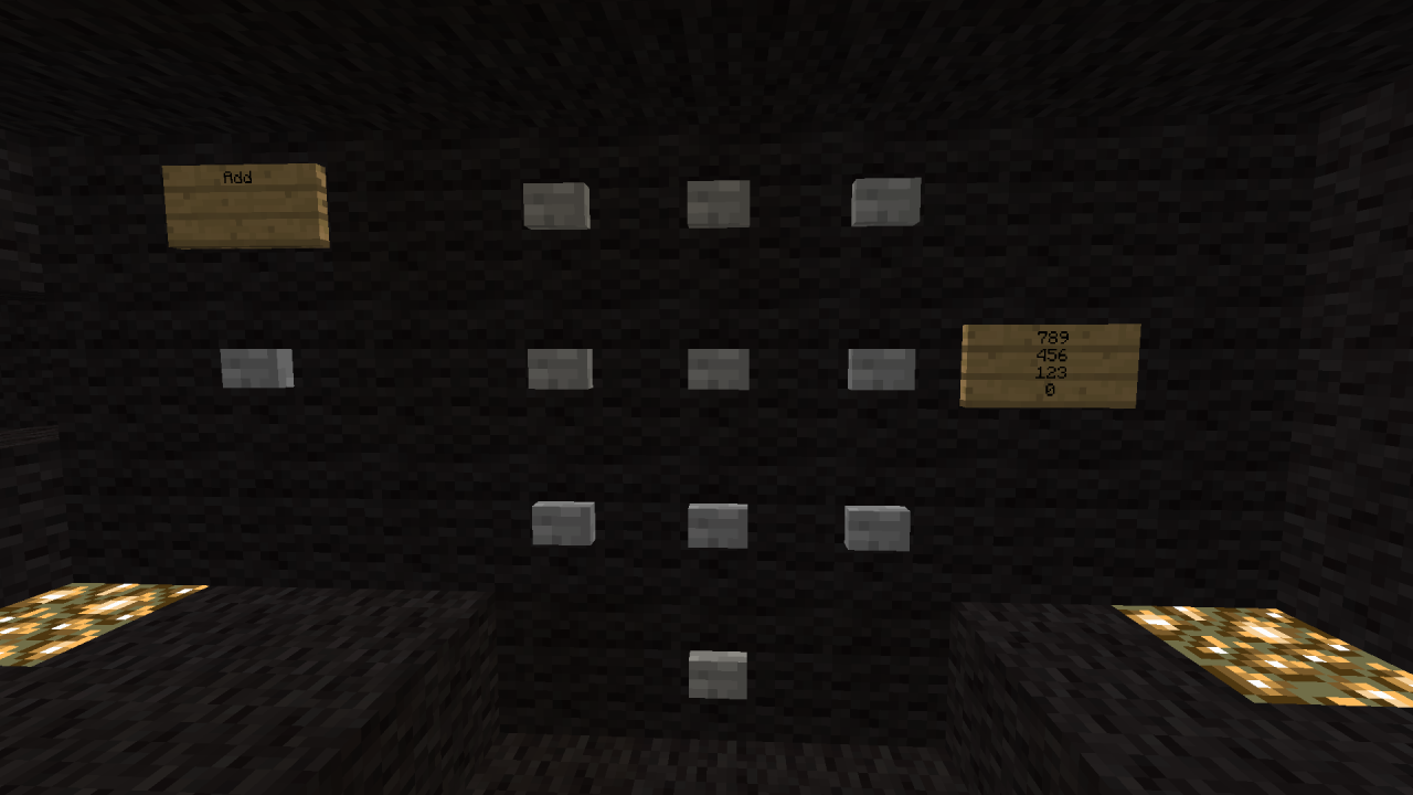 Calculator in Minecraft Minecraft Map