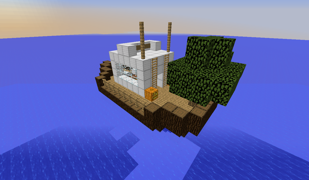Survival on a boat Minecraft Map