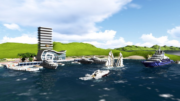 Modern marina