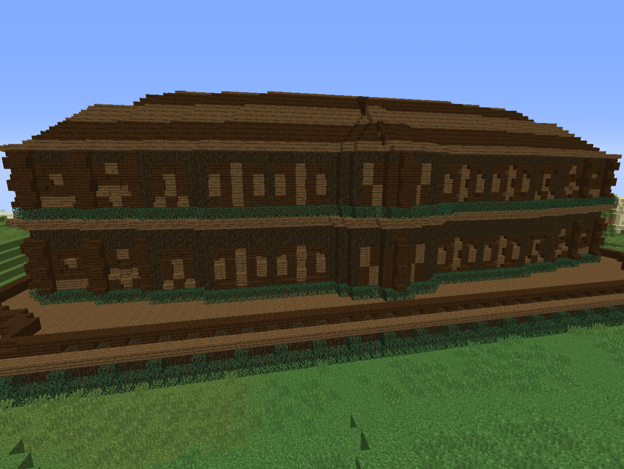 Big wooden house Minecraft Map