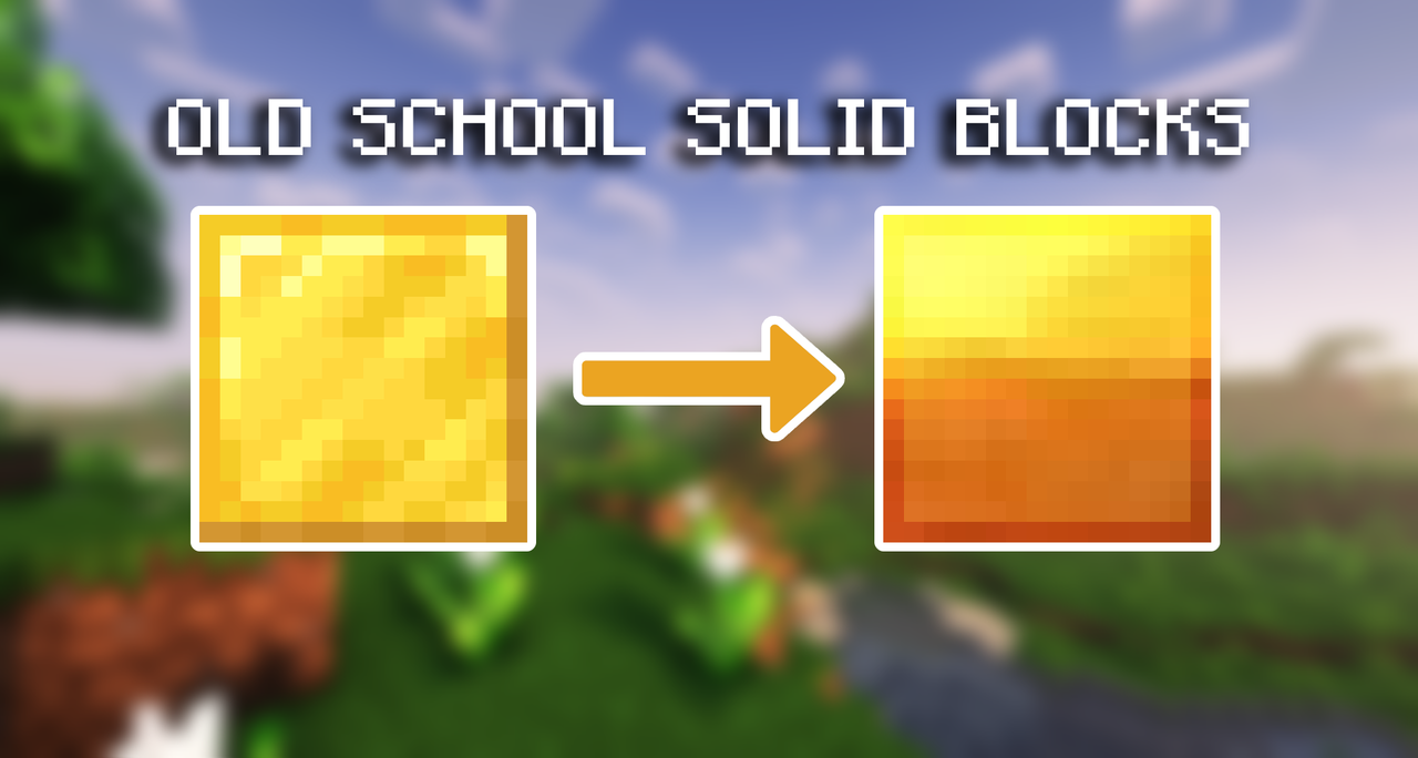 OLD SCHOOL SOLID BLOCKS Minecraft Texture Pack