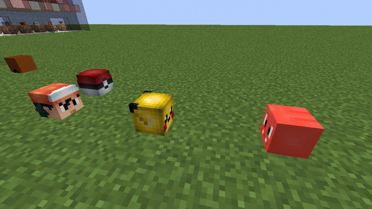 Heads//Cabezas 1.9 1.10 //Pokemon Update Minecraft Map