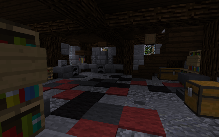 Dark Themed House Minecraft Map
