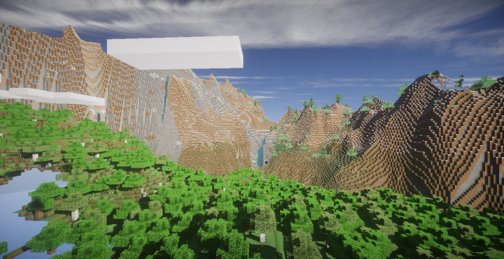 Heres our custom terrain generation.