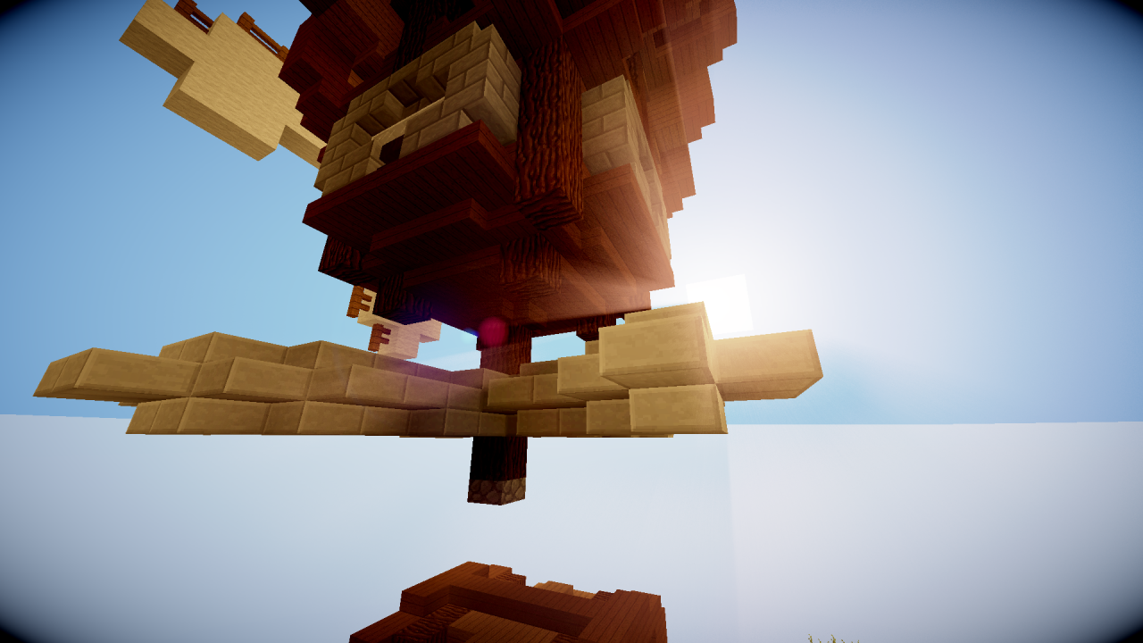 House In The Air ! ( 1 Chunk Build ) Minecraft Map