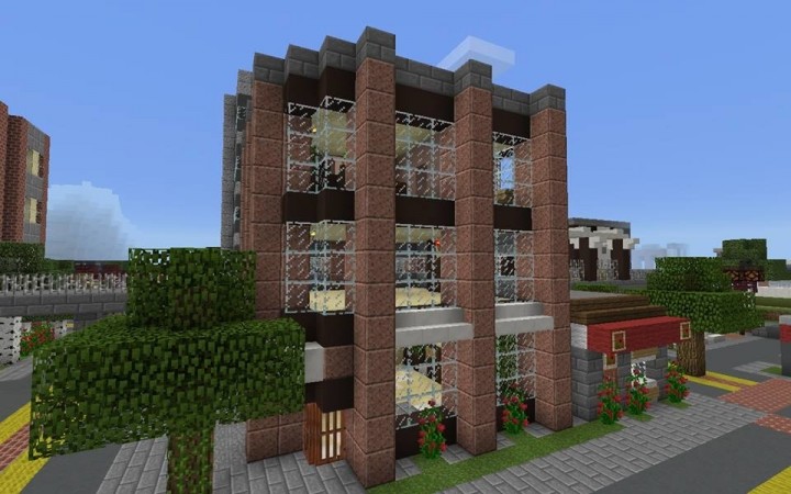 225 Cross Street- Mid-Rise Office Building Minecraft Project