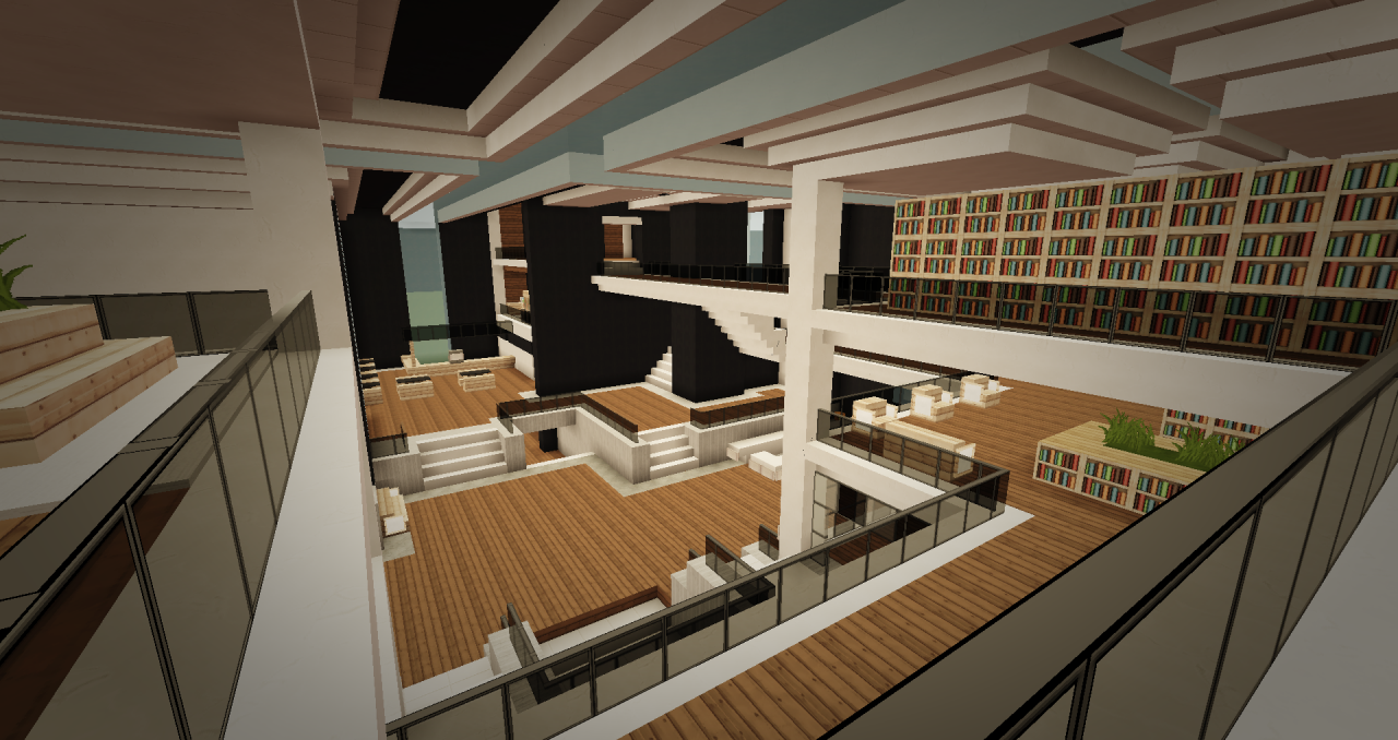 Modern State Library Minecraft Map