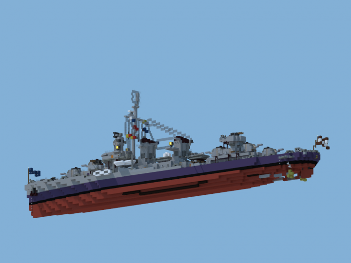 Fletcherclass destroyer Minecraft Map