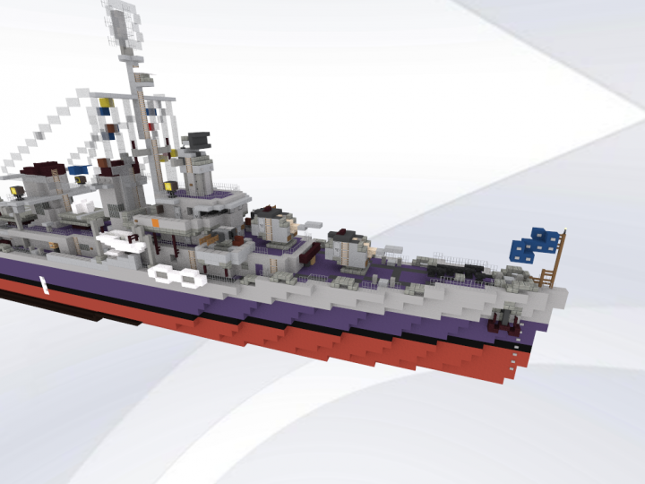 Fletcherclass destroyer Minecraft Map