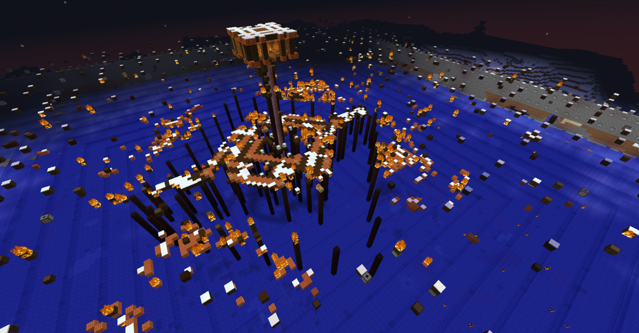 Splash and Burn Just The Progress Minecraft Map