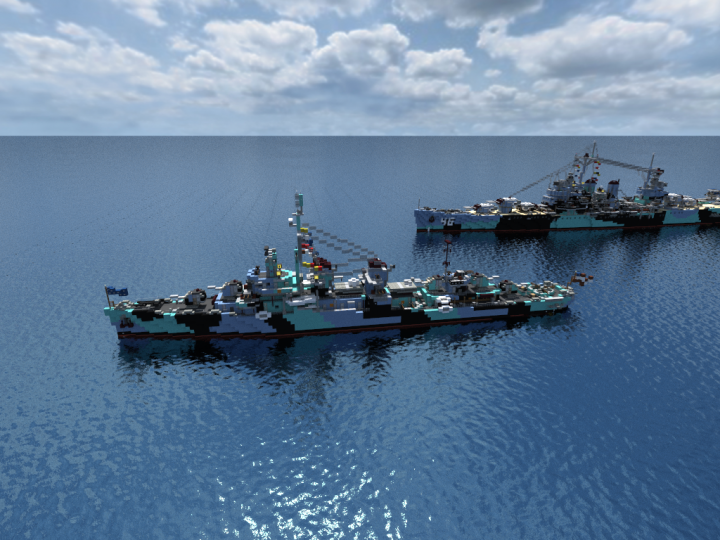 Fletcherclass destroyer Minecraft Map