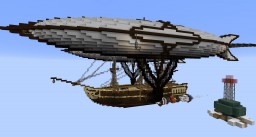 USS Constitution, Fallout 4, Steampunk Edition Minecraft Map & Project