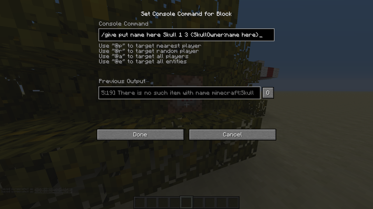 Head Giving Command Minecraft Map