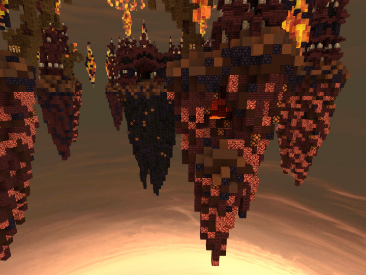 Sky wars map The Deepest Circle Of Hell Minecraft Map