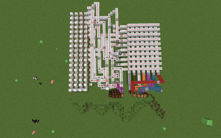 Simple Calculator With 7 segment display Minecraft Map