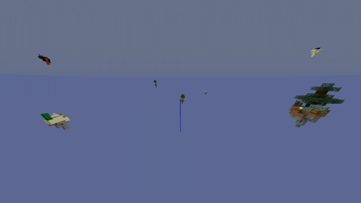 A view of all the different islands