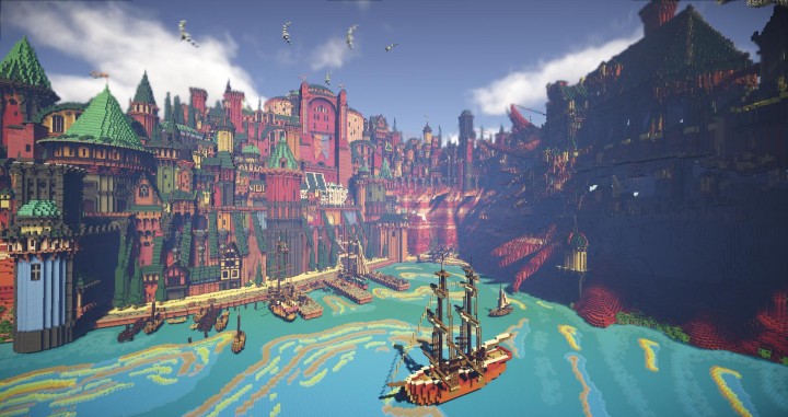 The harbor, ingame