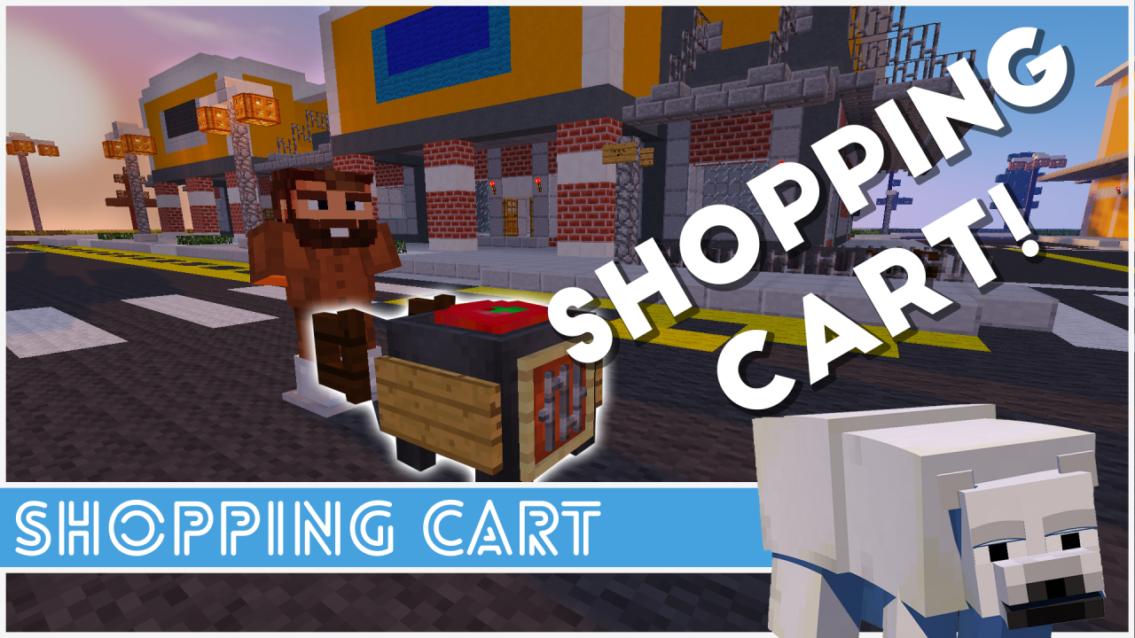 Minecraft How To Make A Shopping Cart Minecraft Project