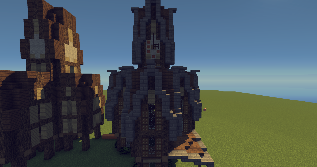 How to build clock tower Minecraft Map