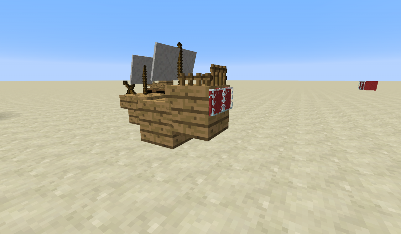 Command block furniture creation (miniature boat / wagon) Minecraft Map