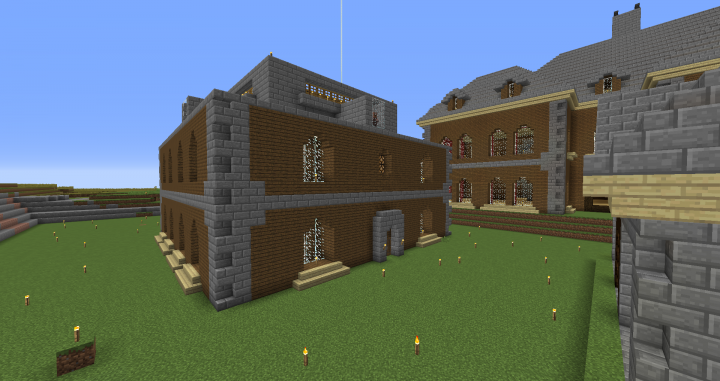Iron farm with outside made to look like the mansion
