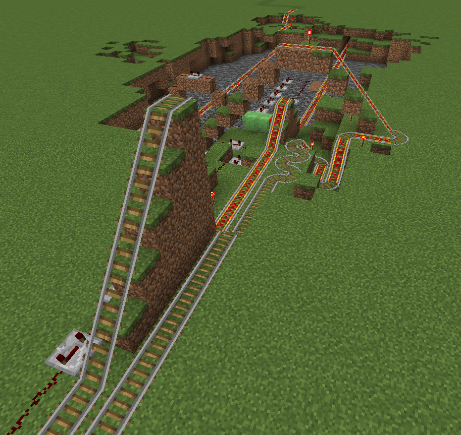 Redstone Railroad Track Minecraft Map