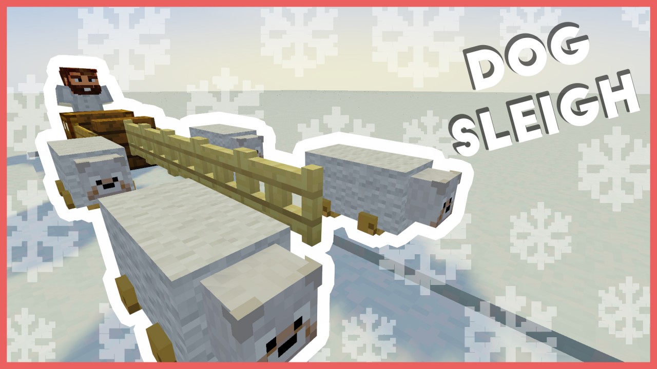 Minecraft How To Make A Dog Sleigh Minecraft Project