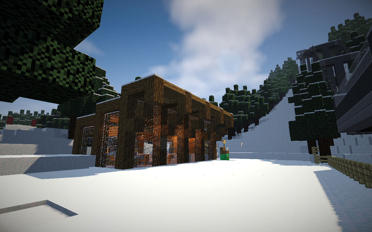 WORKING SKI RESORT 2.0 (Rideable Lifts) [MINECRAFT 1.11] Minecraft Map