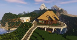 Epic Mountain House (Embedded) | With Pool Minecraft Map & Project