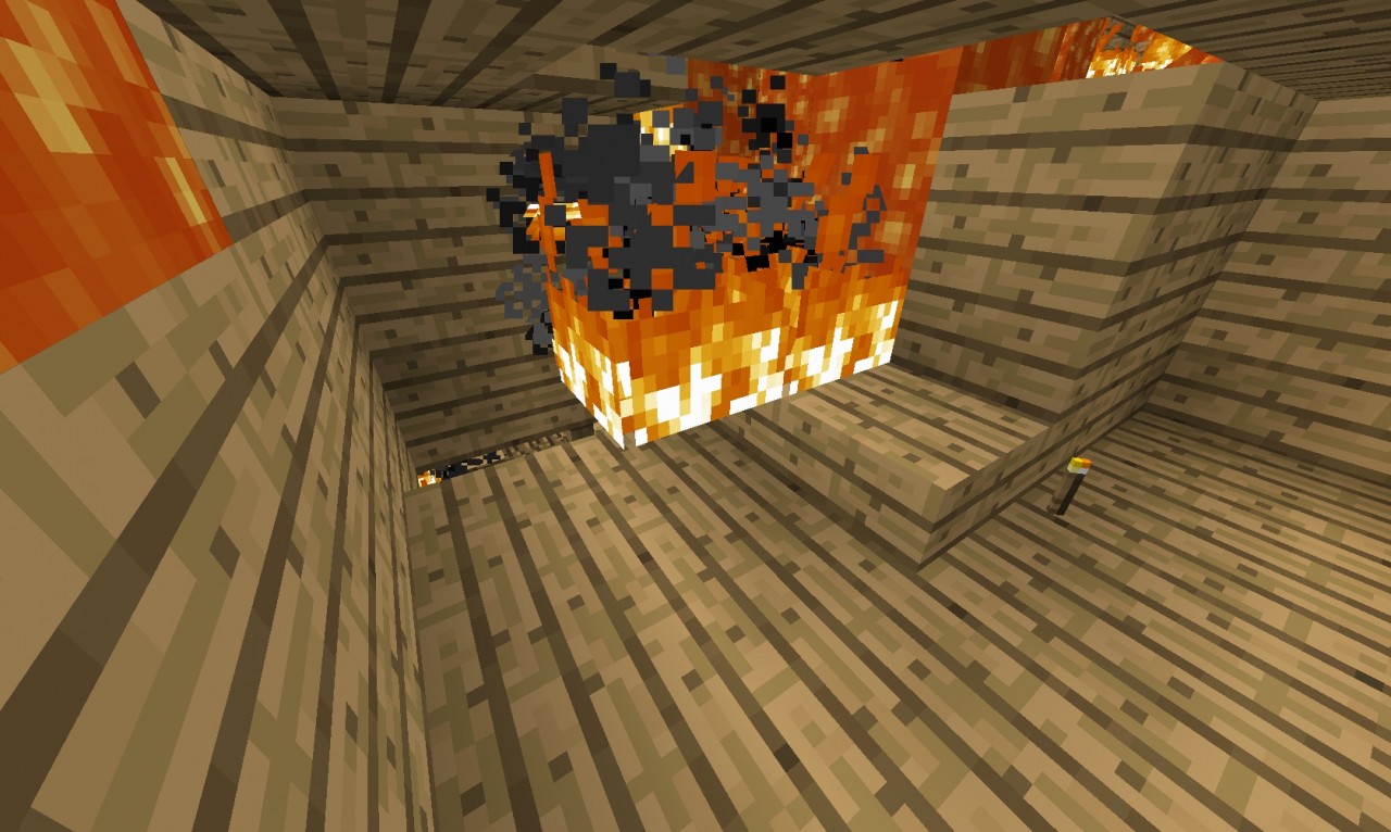 The Burning Village! Minecraft Map