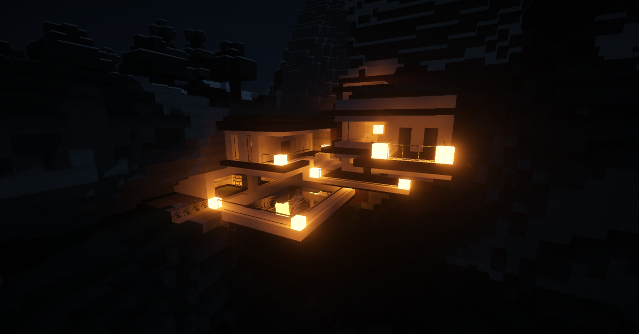 Moder house Mountain Minecraft Map