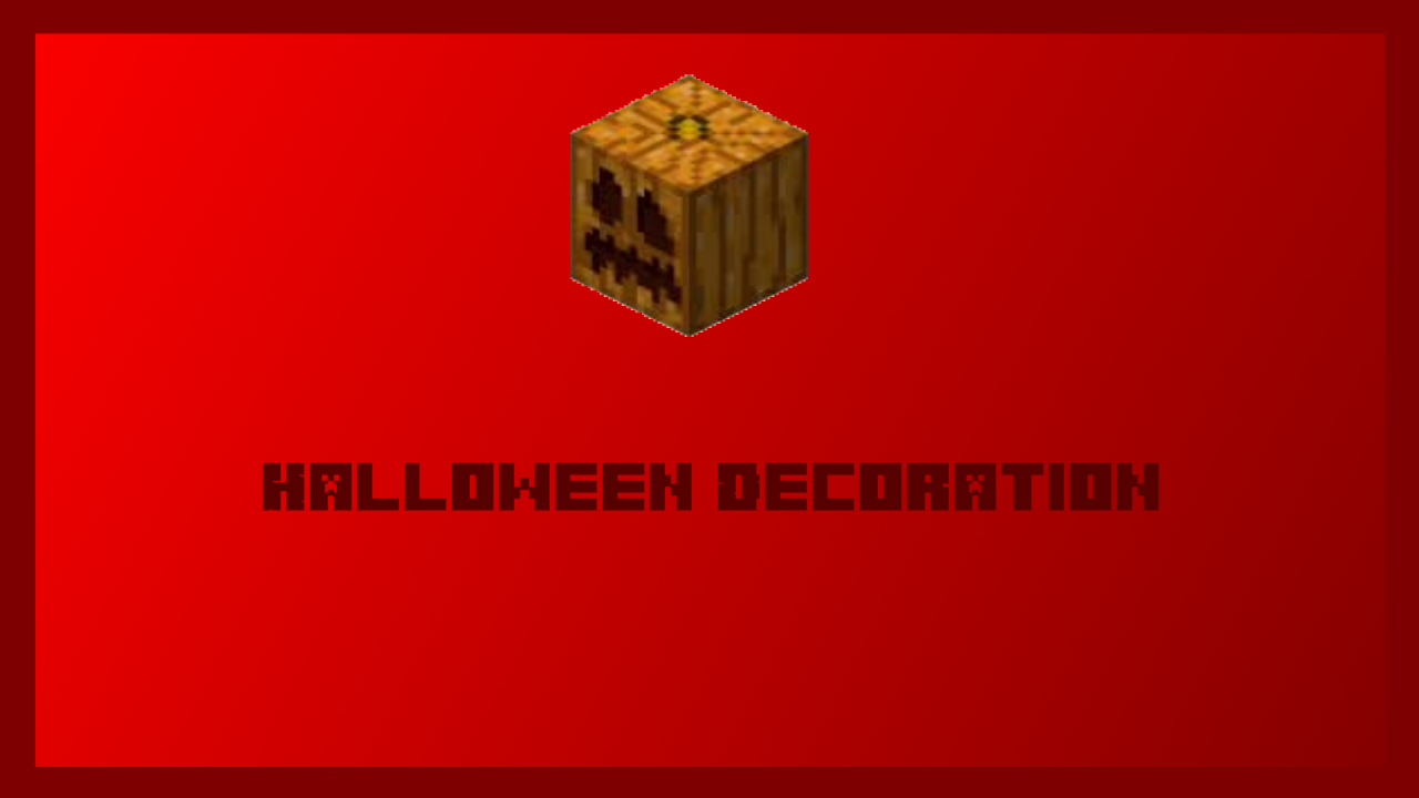 Halloween Decoration Command Vanilla 1.11.2 Minecraft Map
