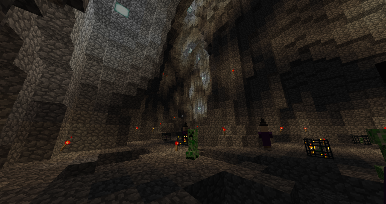 the RAGE cave Minecraft Map