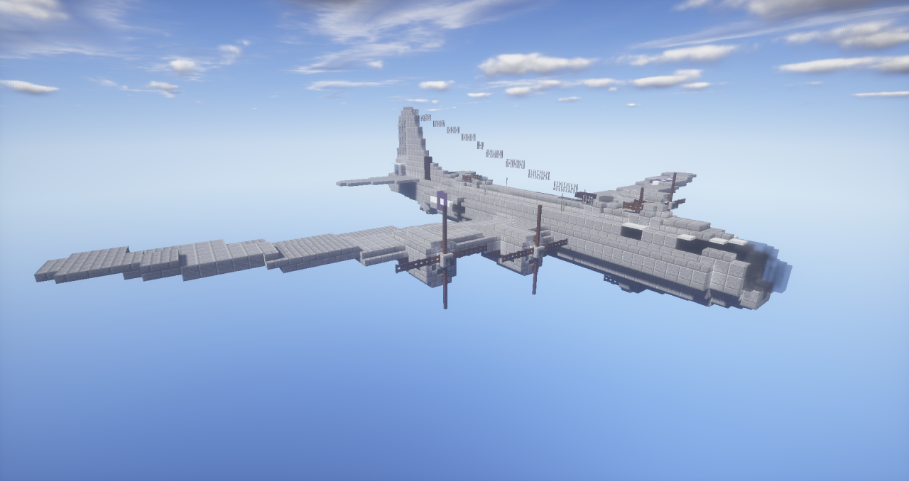 WW2 Boeing B29 Strategic Bomber (Tutorial + Download) Minecraft Map