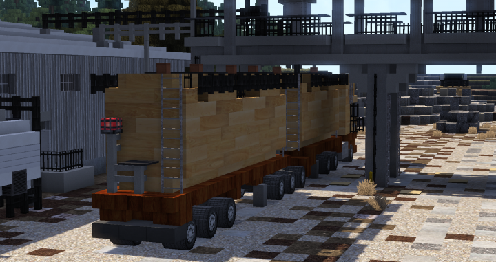 Sawdust being loaded into the truck