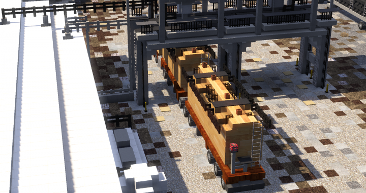 Sawdust being loaded into the truck